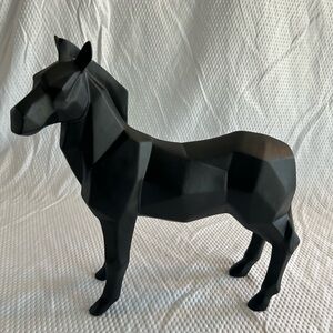 Geometric Resin Horse Decoration